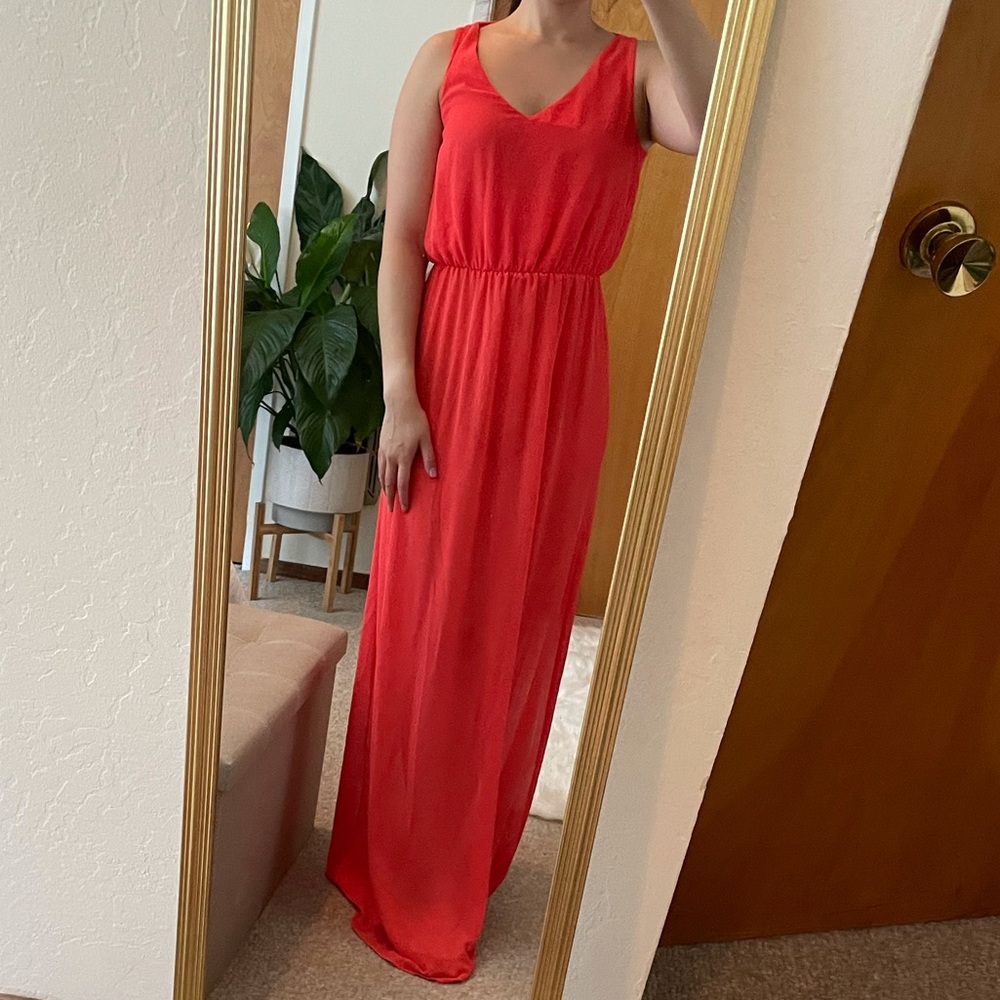 BCX Maxi Orange/Coral Dress
